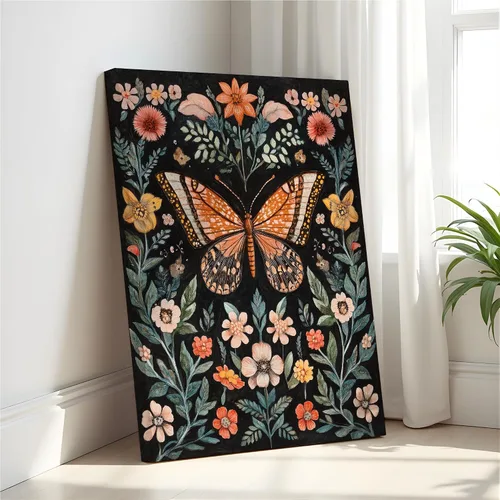 Miniatura 53 de Póster de Arte de Luna Llena, Estilo William Morris Retro de Mediados de Siglo Botánico Victoriano Academia Oscura Decoración Gótica Galería 10a
