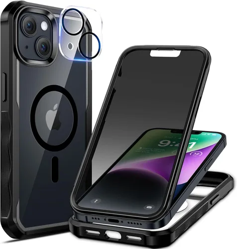 Miniatura 33 de seacosmo para iPhone Air Funda, Carcasa Completa con Protector de Privacidad de Vidrio Templado 9H Integrado y Protector de Lente de Cámara