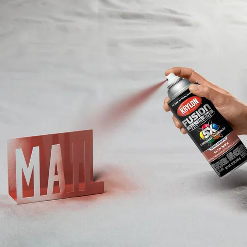 Miniatura 55 de Krylon Fusion - Pintura en aerosol adhesiva todo en uno para uso en interiores y exteriores, 12 onzas, aluminio
