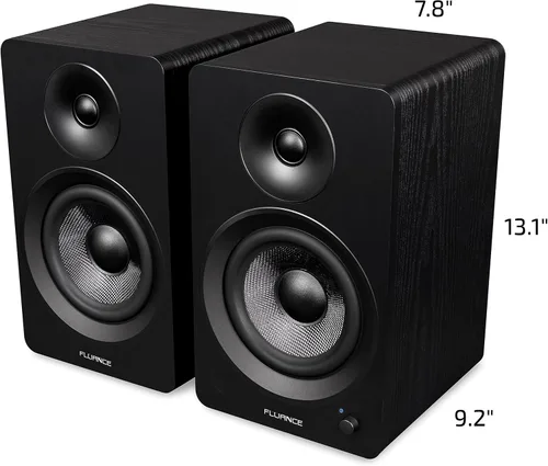 Miniatura 8 de Fluance RT81 Elite - Tocadiscos de vinilo de alta fidelidad (negro piano), altavoces estéreo Ai61 de 6.5 pulgadas (ceniza negra), lápiz capacitivo