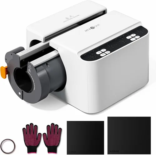 Miniatura 10 de HTVRONT Prensa de calor automática para vasos, A200H, máquina de prensa de calor de transferencia de taza completa para vasos de 40 OZ con asa, Azul
