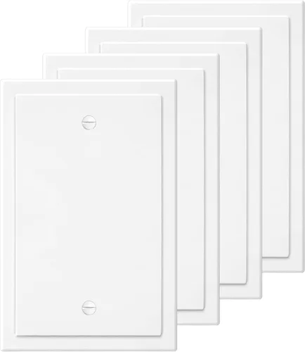 Miniatura 8 de Placa de Pared Decorativa de Borde Moderno de 1-Gang para Cubierta de Interruptor y Tomacorriente, Placa Frontal Eléctrica Dúplex Individual