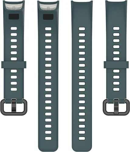 Miniatura 7 de Correas ECSEM compatibles con Huawei Band 4 y 5i de silicona suave, impermeable, ajustable, correa de reloj deportivo, correas de repuesto