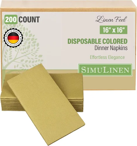Miniatura 27 de SimuLinen Servilletas de Cena Desechables Amethyst - Servilletas de Papel Moradas con Sensación de Lino Similar a Tela para Bodas, de Lujo 16"x16