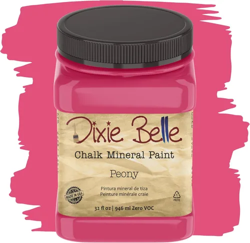 Miniatura 79 de Dixie Belle Paint Company - Pintura con acabado de tiza para muebles, color negro (Caviar), 1 galón, 128 fl oz, pintura mineral color rosa intenso