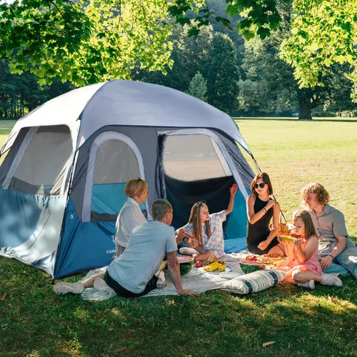 Miniatura 4 de CAMEL CROWN 4/6 Person Instant Cabin Tent, Pop Up Windproof Tents for Camping, 60-Second Setup Family Tent with Carry Bag for Outdoor Hiking Azul