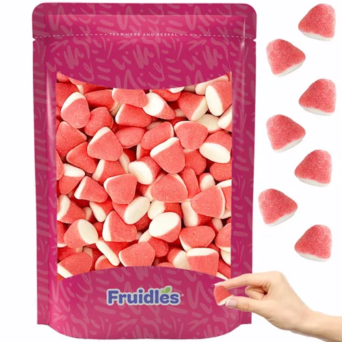 Miniatura 10 de Fruidles Caramelos de gomitas de fresa, deliciosas gomitas de sabores de frutas recubiertas de azúcar (1 libra)