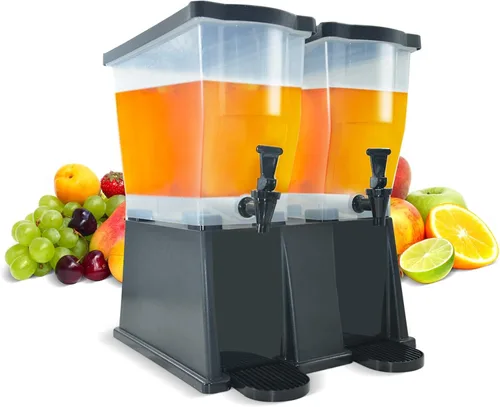 Miniatura 10 de Hakka - Dispensador de bebidas de 3 galones, dispensador de agua de bebidas de jugo comercial para fiestas, tanque de 11 litros con espita