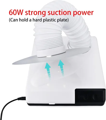 Miniatura 4 de 60 W colector de polvo ventilador aspirador potente laboratorio dental arte manicura polvo limpieza herramienta