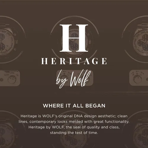 Miniatura 5 de WOLF Heritage - Caja para gemelos, piel sintética, forro ultra gamuza, cierre magnético