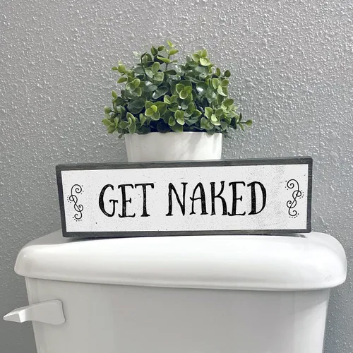 Miniatura 9 de Anvevo - Letrero de baño divertido