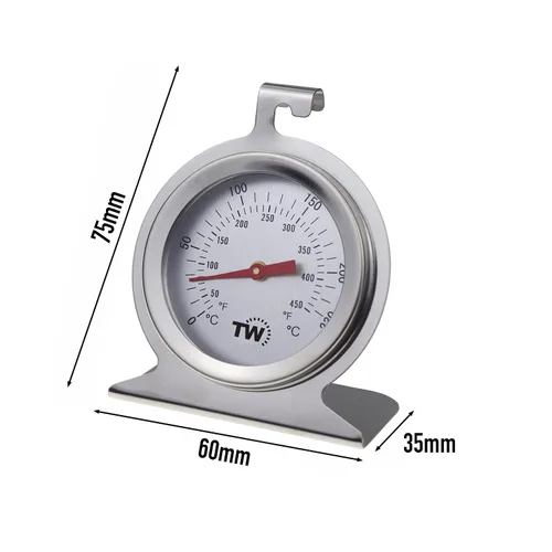 Miniatura 3 de Thermometer World Termómetro de horno para hornos eléctricos y de gas, medidor de temperatura del horno, termómetro sin enjuague en el horno, acero