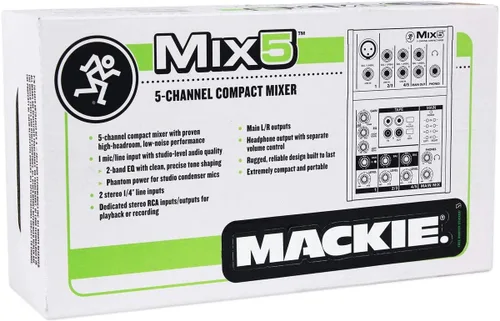 Miniatura 6 de Mezclador compacto de 5 canales Mackie Mix5, negro