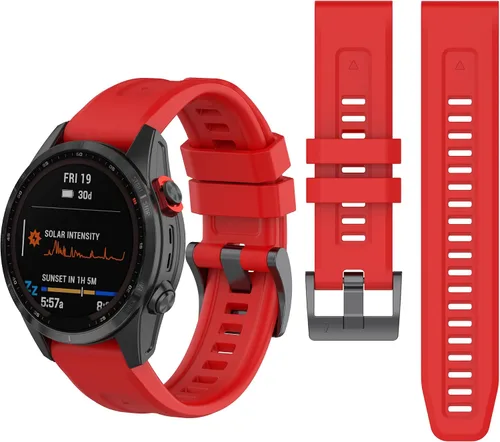 Miniatura 15 de Correa de reloj de silicona compatible con Garmin Fenix 7/Fenix 6 Pro/Fenix 5 Plus/935/945/Descent G1/EPIX Gen 2/Instinct de repuesto de ajuste