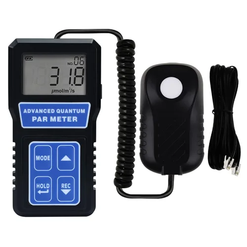 Miniatura 10 de Medidor PAR para luces LED de crecimiento de alta precisión Sensor Quantum Medidor de luz Par Tester PPFD para medir la actividad fotosintética