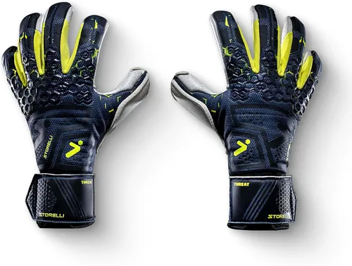 Miniatura 13 de Storelli Silencer Goalkeeper Gloves, with Removable Finger Spines, High-Impact Hand Protection, Soccer Accessories