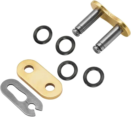 Miniatura 10 de RK Racing Chain GB520SO-90 Cadena de anillo tórico de oro de 90 eslabones con enlace de conexión