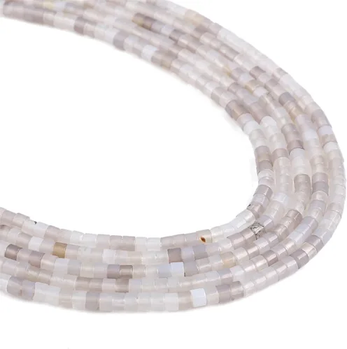 Miniatura 61 de BEADIA Cuentas Espaciadoras de Jade Natural de Taiwán con Tapas, Cuentas Semipreciosas Sueltas para Hacer Joyas, 6mmx3mm, 38cm Jade de Taiwán