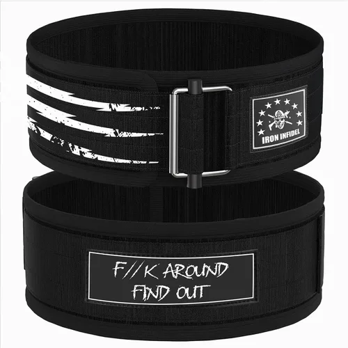 Miniatura 9 de Iron Infidel Cinturón de Levantamiento de Pesas Recon - Cinturón de Gimnasio de 4" de Ancho con Bloqueo Automático para Hombres y Mujeres, Cinturón