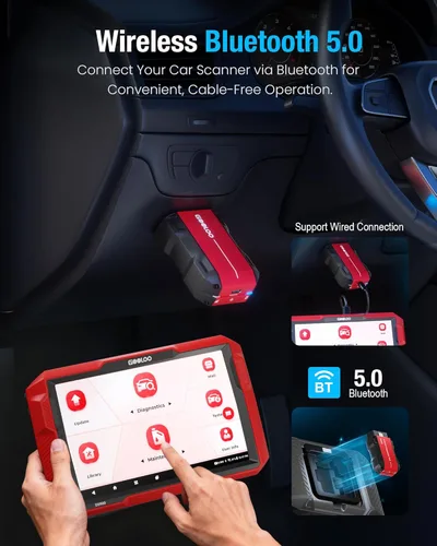 Miniatura 7 de Escáner de diagnóstico GOOLOO DS900 OBD2, herramienta de escaneo bidireccional de sistema completo, escáner Bluetooth 5.0 con pantalla táctil de 8