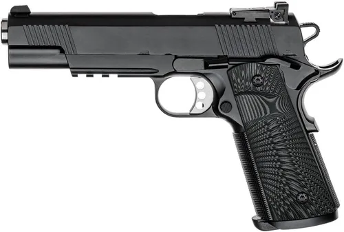 Miniatura 8 de Cool Hand 1911 empuñaduras G10, tornillos negros incluidos, tamaño completo (Gobierno/Comandante), corte Magwell, orificio grande, corte
