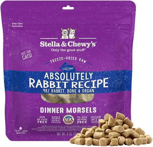 Stella & Chewy's - Bocadillos liofilizados crudos para gatos.