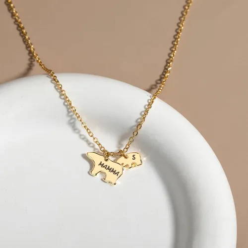 Miniatura 3 de MignonandMignon Mothers Day Mama Bear and Baby Bear Necklace Gift for Women Mom - SMBN
