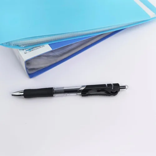 Miniatura 7 de Fengtaiyuan AD07P18x6, bolígrafos retráctiles de tinta de gel, 0.028 in, tinta negra, punta fina, escritura suave, paquete de 18 (AD07P18x6)