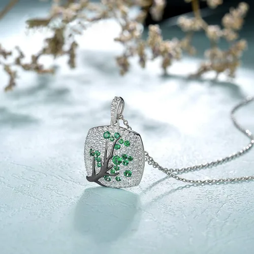 Miniatura 3 de Santuzza 925 Sterling Silver Cherry Pendant for Women