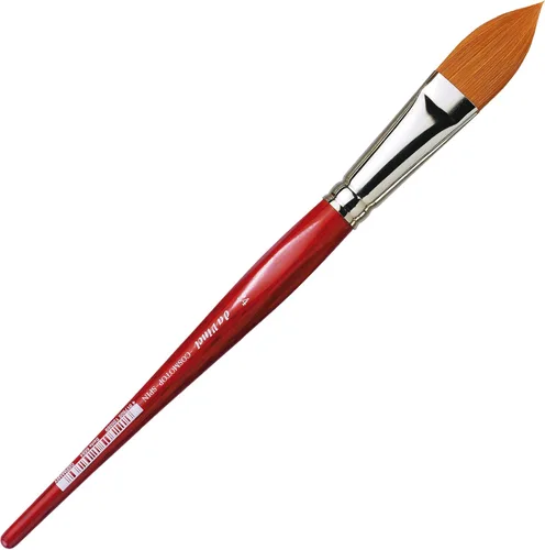 Miniatura 272 de da Vinci Watercolor Series 5580 CosmoTop Spin Pincel de Pintura, Redondo Sintético con Mango Rojo