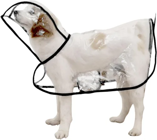 Miniatura 25 de Impermeable para mascotas, impermeable para perros pequeños, abrigo impermeable para cachorros, ropa impermeable transparente para perros pequeños