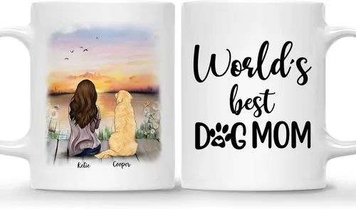 Miniatura 11 de Gossby Taza personalizada – Taza personalizada para perro, taza para mamá, taza para amantes de los perros, taza para mascotas, taza de café