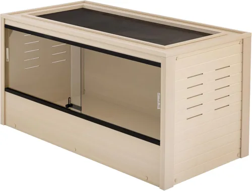 Miniatura 17 de New Age Pet ECOFLEX - Hábitat grande para reptiles de 48 pulgadas de ancho, Mojave Lounge para serpientes, tortugas y lagartos en arce, negro y Gris