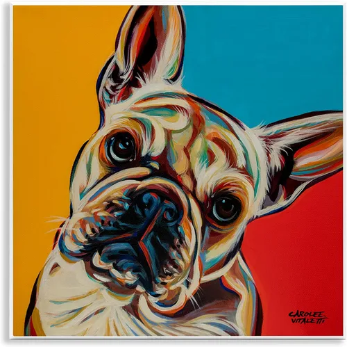 Miniatura 13 de Stupell Industries Placa abstracta de pared con retrato de perro por Irena Orlov