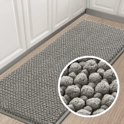 Miniatura 33 de Turquoize Alfombras de baño de felpilla antideslizante para baño, 17 x 24 pulgadas, extra suaves y absorbentes, lavables a máquina, perfectas