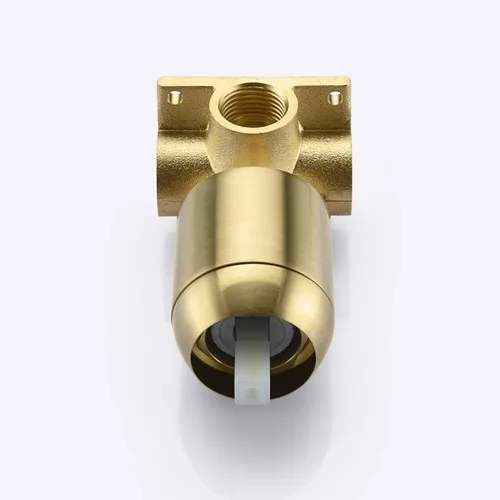 Miniatura 5 de sumerain Juego de grifo de ducha dorado cepillado con cabezal de ducha de lluvia de acero inoxidable de 8 pulgadas, válvula de entrada de latón Oro