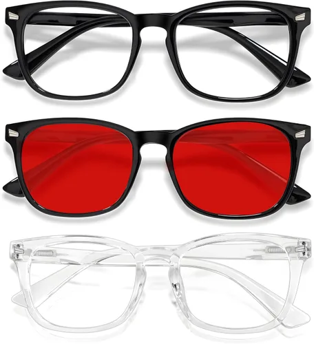 Miniatura 27 de Lentes de bloqueo de luz azul para niños y niñas, TR90, irrompibles, antirreflejos, UV400 de 2 a 18 años