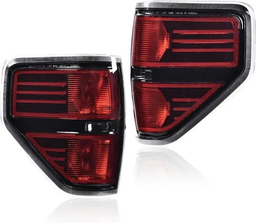 Miniatura 21 de PIT66 Conjunto de luz trasera de halogéno compatible con Ford F150 SSV 2016 2017/ F150 2015-2017 Lariat, XL, XLT FL3Z13405A-PFM, FO2800239
