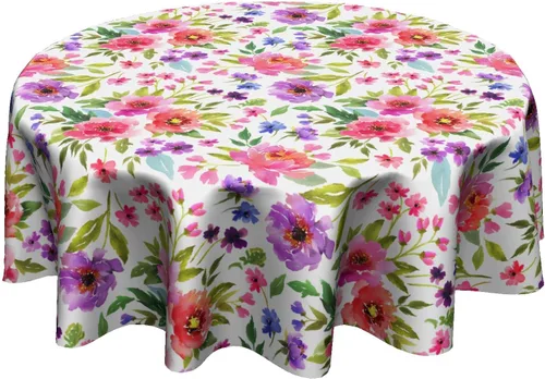 Miniatura 18 de Fall Tablecloth Round 60 Inch Autumn Thanksgiving Table Cloths Circle Pumpkin Buffalo Plaids Table Cloth Rustic Farmhouse Tablecloth for Holiday