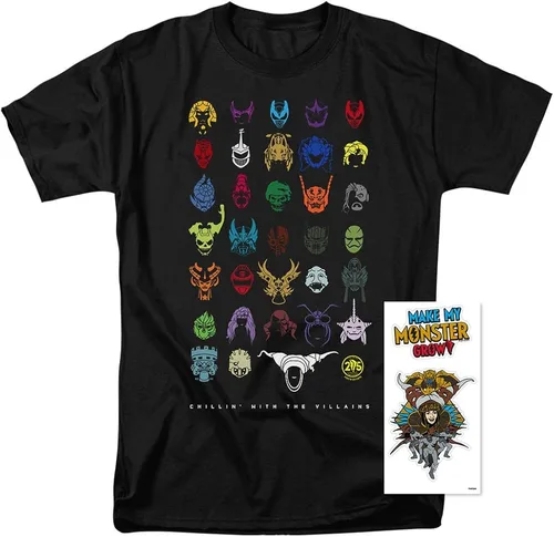 Miniatura 2 de Power Rangers Chillin' con los villanos camiseta y pegatinas