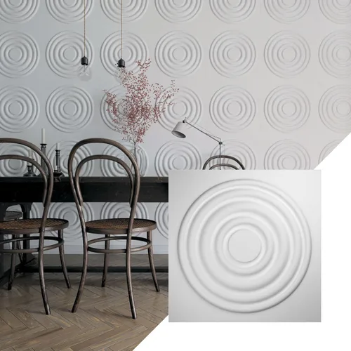 Ekena Millwork WP20X20WDWH 19 5/8 pulgadas de ancho x 19 5/8 pulgadas de alto Wade EnduraWall Decorativo 3D Panel de pared cubre 2.67 pies cuadrados
