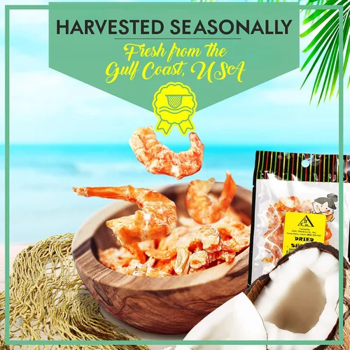 Miniatura 3 de Camarones grandes de Luisiana secos de Asia Trans, favorito hawaiano, fresco y deshidratado para aperitivos, ensalada asiática de mariscos, pad thai