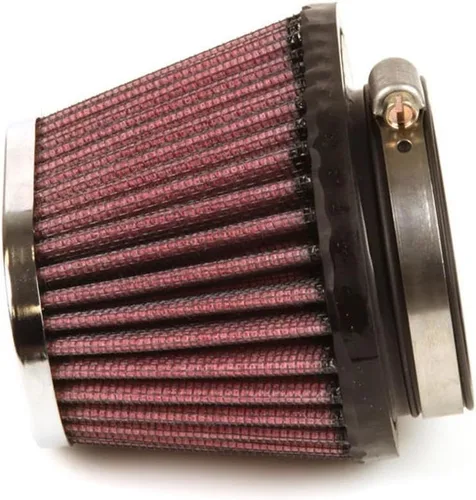 Miniatura 4 de K&N Filtro de aire universal con abrazadera original de alto flujo de por vida: alto rendimiento, premium: diámetro de brida: 2.125 pulgadas, altura