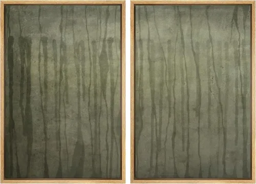 Miniatura 25 de SIGNWIN Lienzo enmarcado para pared, ilustraciones abstractas texturizadas en tonos beige terrosos, arte moderno, decorativo, contemporáneo