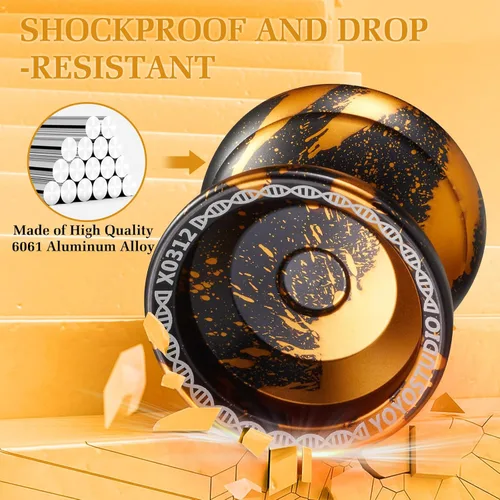 Miniatura 9 de YOYOSTUDIO Yoyo Profesional Sensible Yoyo X0312 para Niños Principiantes, Yoyo de Doble Propósito para Girar con los Dedos para Adultos con Kit