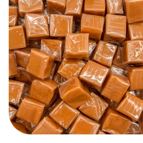 Caramelos de caramelo en cubos - Paquete de 2 libras (150 unidades) - Caramelos envueltos individualmente para fiestas, cuencos de dulces, horneado