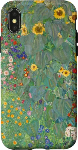 Miniatura 5 de iPhone 14 Plus Flower Garden Klimt Pintura Arte Floral Verde Cubierta Teléfono Funda