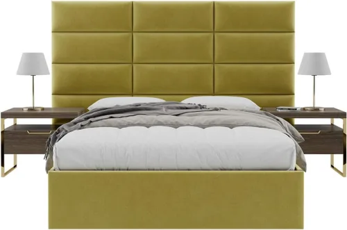 Miniatura 104 de Vänt - Paneles tapizados de cabecera para montar en la pared, diseño Isabelle, 60 x 23 pulgadas, configuración de 4 paneles individuales, Cuero