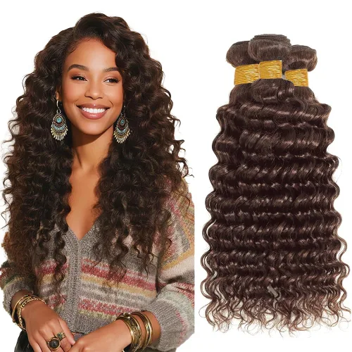 Miniatura 145 de Color 30 paquetes de cabello humano marrón onda del cuerpo paquetes 8 10 12 pulgadas brasileño virgen Remy extensiones de cabello humano doble trama
