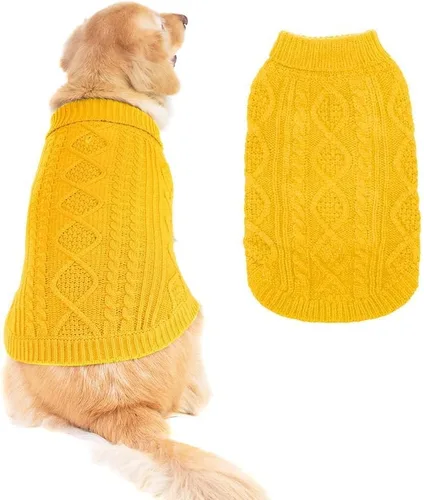 Miniatura 44 de BINGPET Suéter de Punto Térmico para Perros Pequeños, Medianos y Grandes, Abrigo de Invierno para Perros y Gatos, Conjuntos de Sudaderas Cálidas